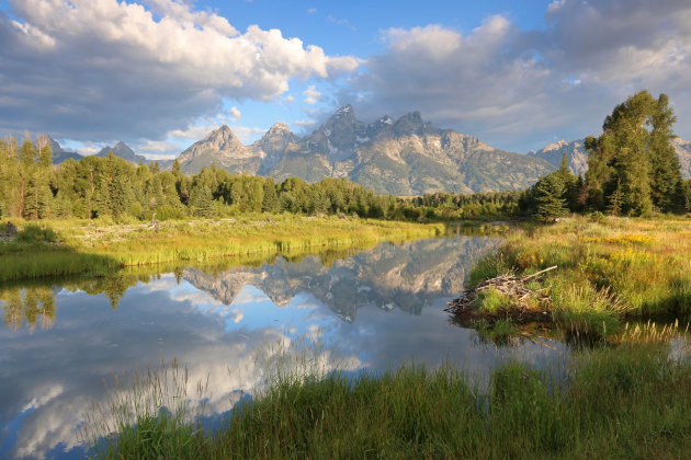 Schwabachers Landing in het Grand Teton N.P.