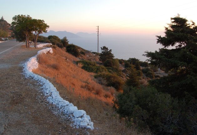 Zonsondergang Samos