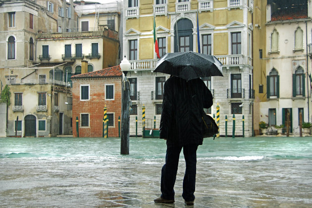 Hoog water in Venetië