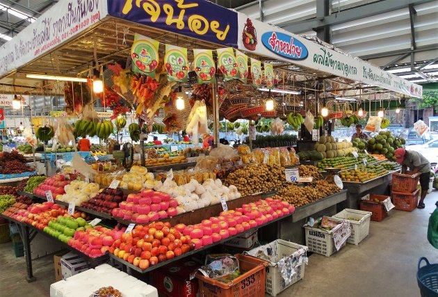 Vernieuwde overdekte markt.