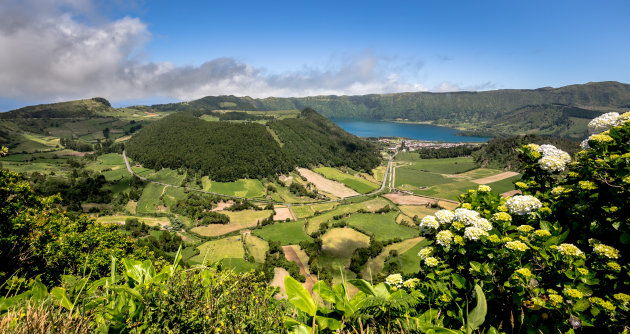 Vergezicht Caldeira das Sete Cidades