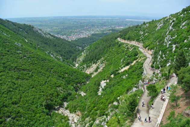 Lange weg naar boven