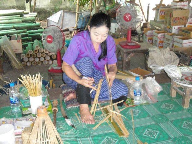 Ordinary life in ;making umbrellas