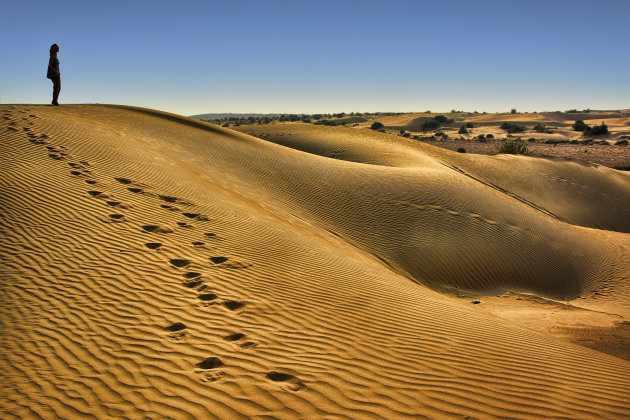 Footprints in the sand