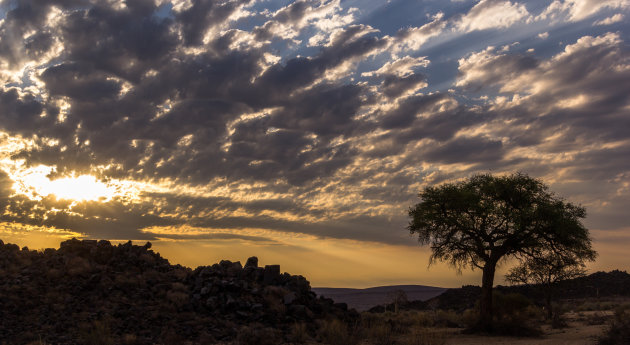 Indrukwekkende lucht bij Fish River Canyon