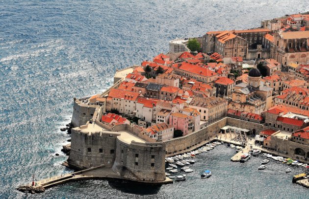 Zicht op Dubrovnik