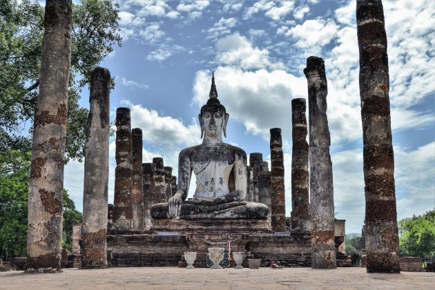 Verlichting in Sukhothai