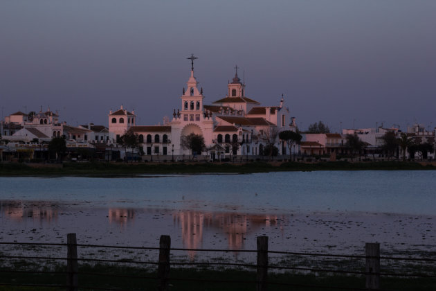 Zonsondergang bij El Rocio