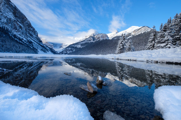 Stilleven bij Lake Louise