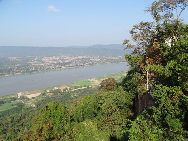 Mekong rivier van bovenaf. 