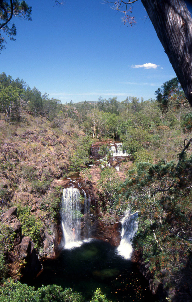 Poedelen in de Edith Falls