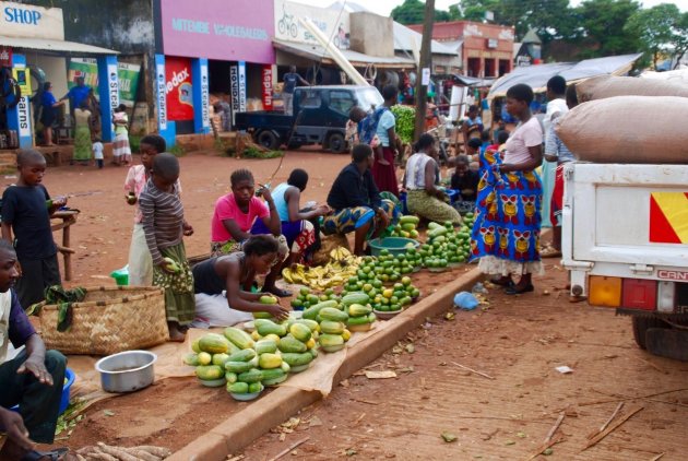 Levendige markt in Mulanje