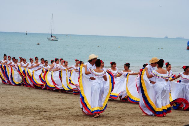 Dansen op het strand