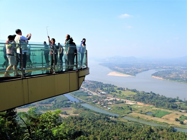 Skywalk boven de Mekong.