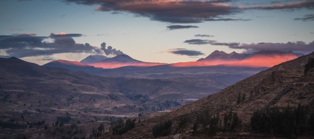 Zonsopkomst Colca de Canyon