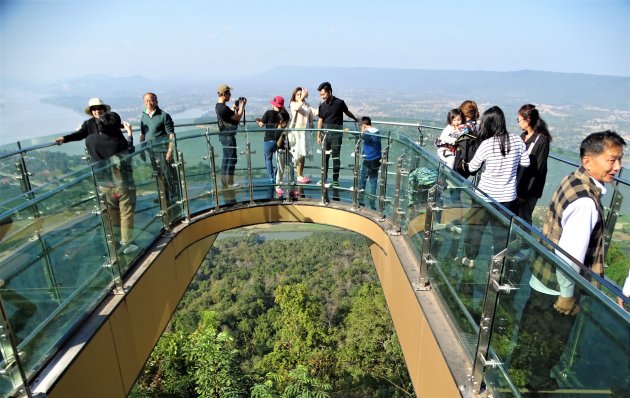 Skywalk boven de Mekong.