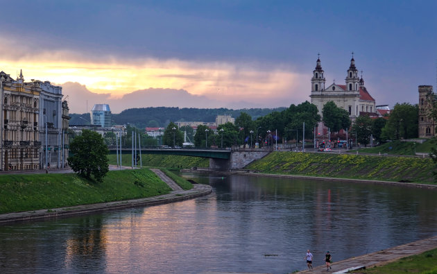 Sunset in Vilnius