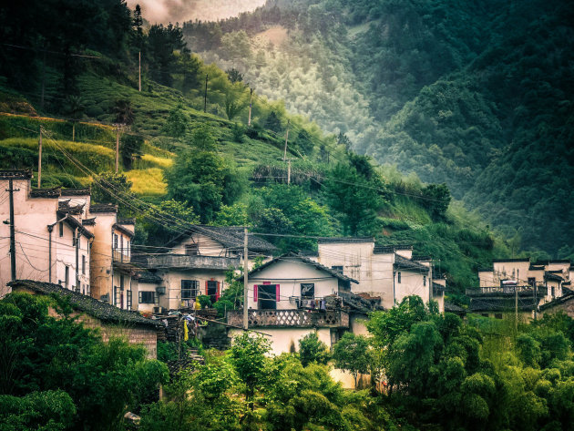 De natuur van Huangshan