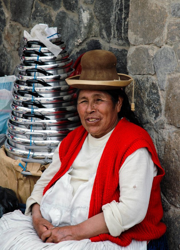 Marktkoopvrouw in Pisac