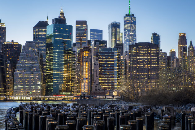 Ontvlucht druk Manhattan