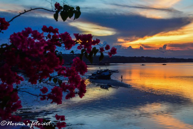 De avond valt op Bohol