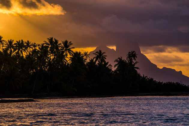 Bora Bora vanuit Le Taha'a gezien