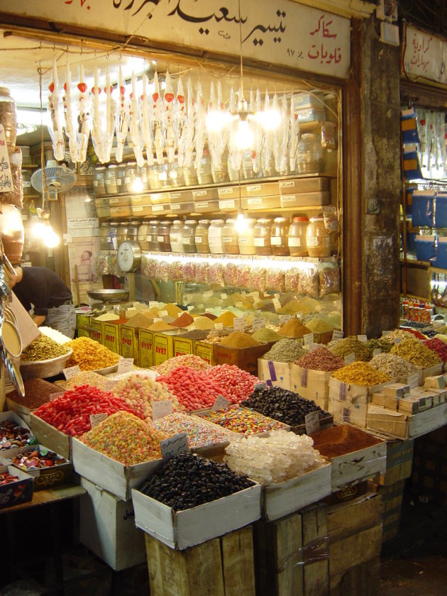 Een souk in Damascus